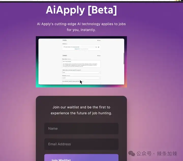 每天深扒一个海外赚钱AI产品(20)----ai apply