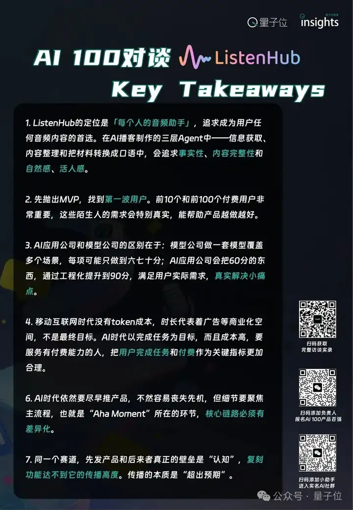 AI播客的未来是成为每个人的音频助手，事实性、完整性和活人感都很重要｜对话ListenHub
