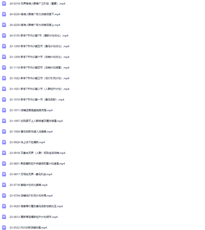 图片[5]-老邓电商-2024淘宝开店运营教程直通车2025年5月更新 (价值3980元)_-就爱副业网