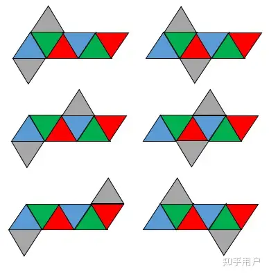正八面体展开图有11种,为什么全网都说只有8种? - 知乎
