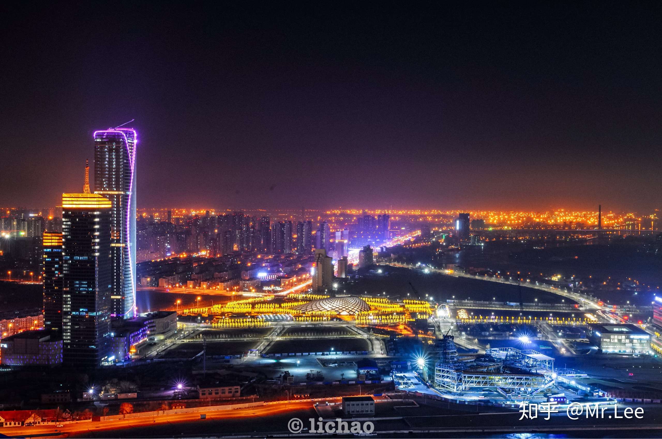 夜色滨海—于家堡,响螺湾