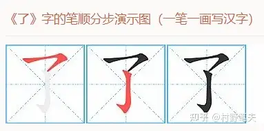 村字笔顺图片