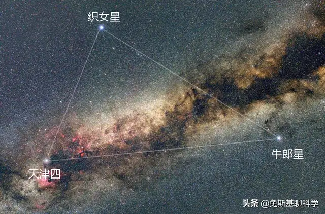 牵牛星和织女星图片（牛郎织女星的位置在哪里）