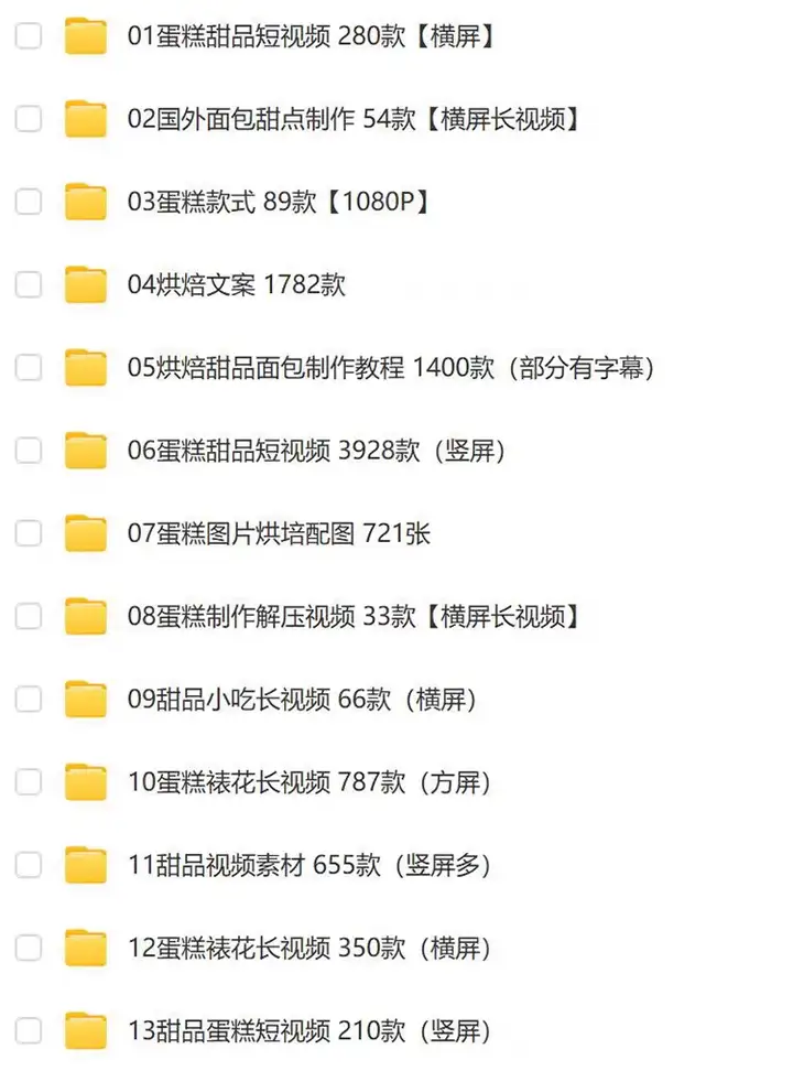 图片[4]-8500+蛋糕甜点烘焙视频素材-甜点品烘焙教程蛋糕裱花高清解压短视频抖音美食制作小说推文素材【电商热销526】-暗冰资源网