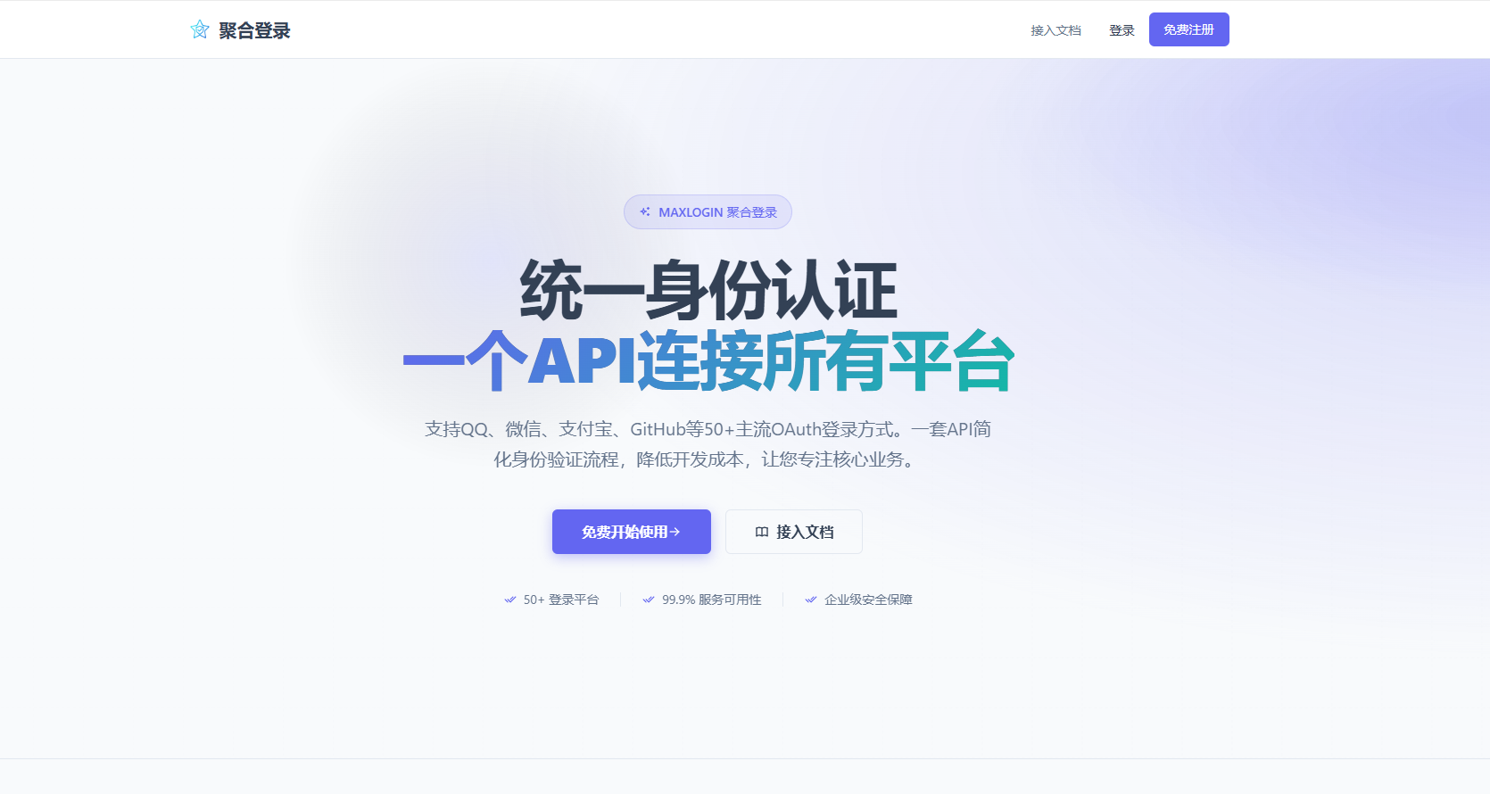 最新聚合登录系统 完全兼容彩虹登录