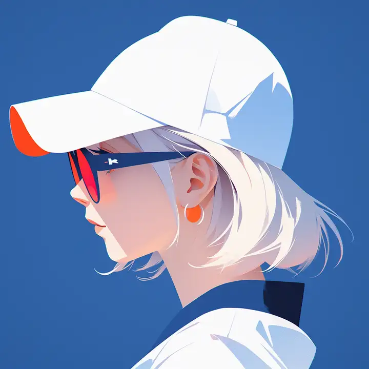 Image [6]-Minimalist flat anime-style couple avatars (male and female)-VyPrompt