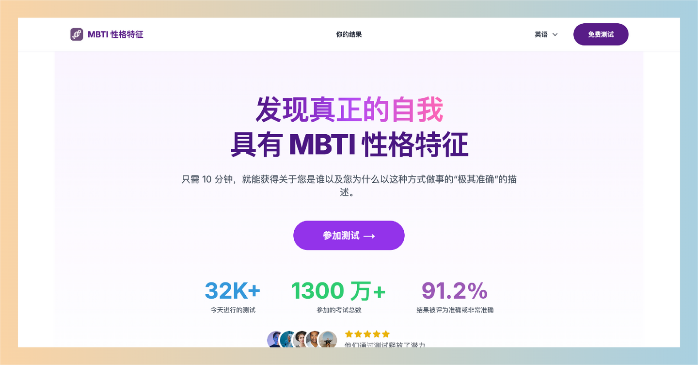 MBTI Characters：免费在线性格测试工具，通过10-15分钟的测试帮助用户了解自己的性格类型，提供详细分析和职业建议-墨桅博客