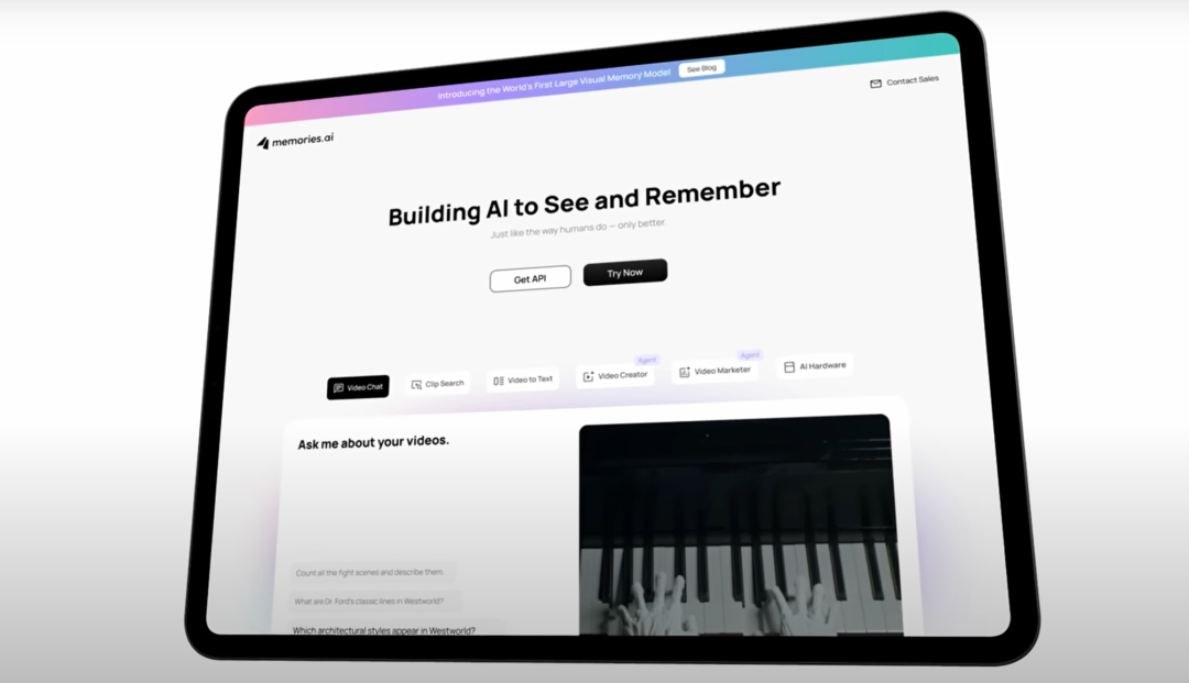 对谈 Memories.ai 创始人 Shawn: 给 AI 做一套“视觉海马体”｜Best Minds