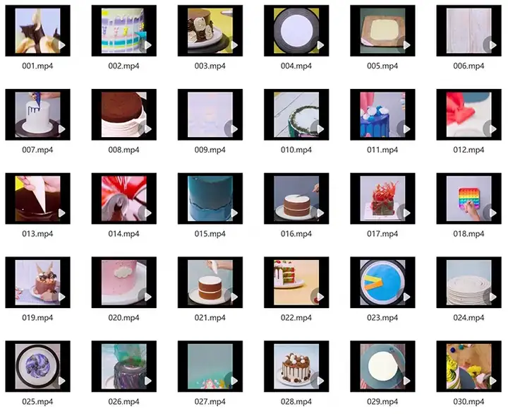 图片[5]-8500+蛋糕甜点烘焙视频素材-甜点品烘焙教程蛋糕裱花高清解压短视频抖音美食制作小说推文素材【电商热销526】-暗冰资源网
