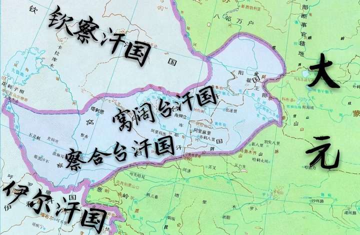 成吉思汗打的天下地图 成吉思汗灭了哪47个国家？