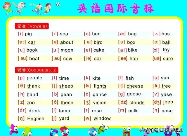 音标发音48个正确发音（48个音标谐音对照表）