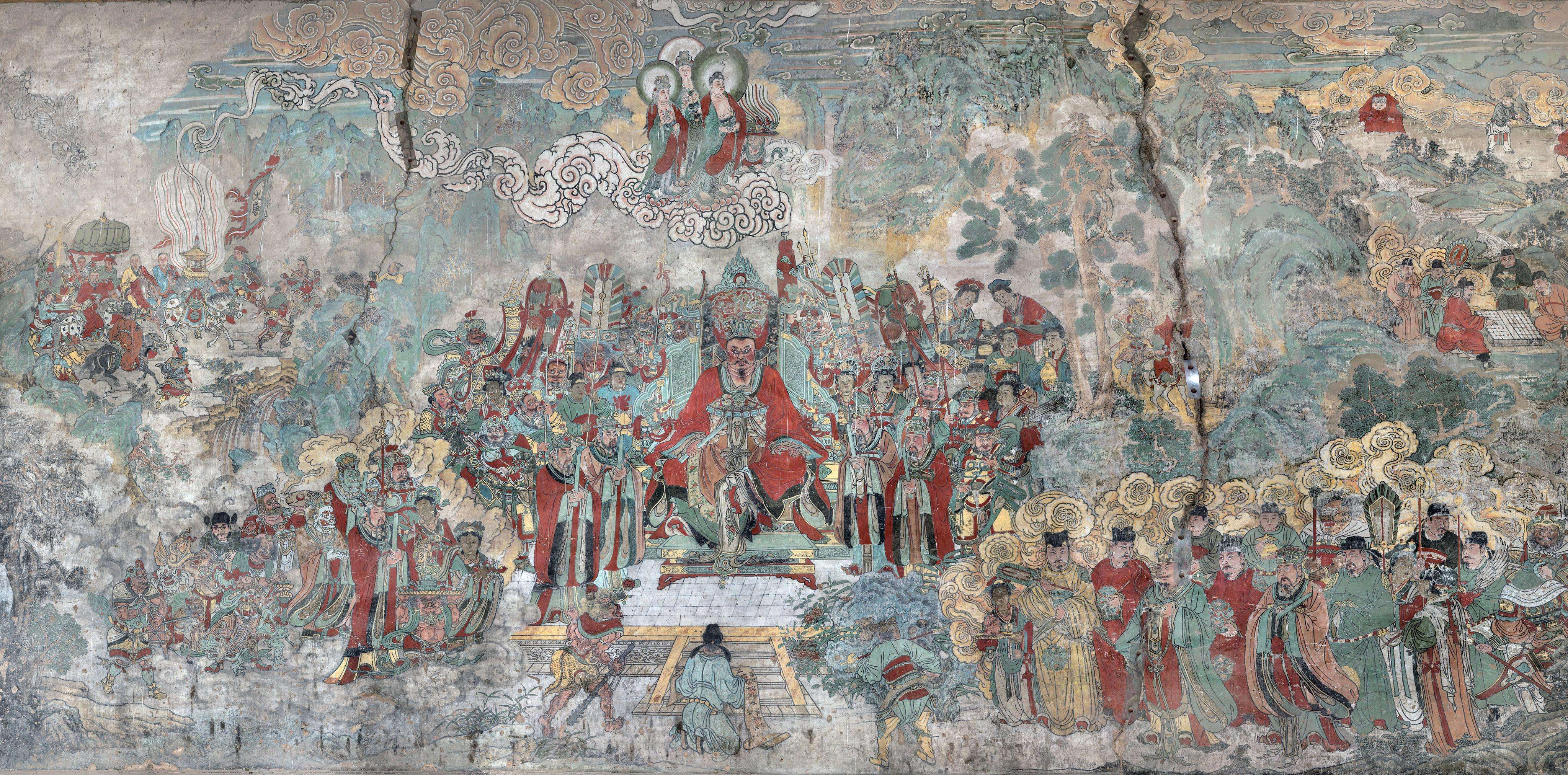 王牌讲解员 的想法: 洪洞广胜寺水神庙明应王殿元代壁画,依次