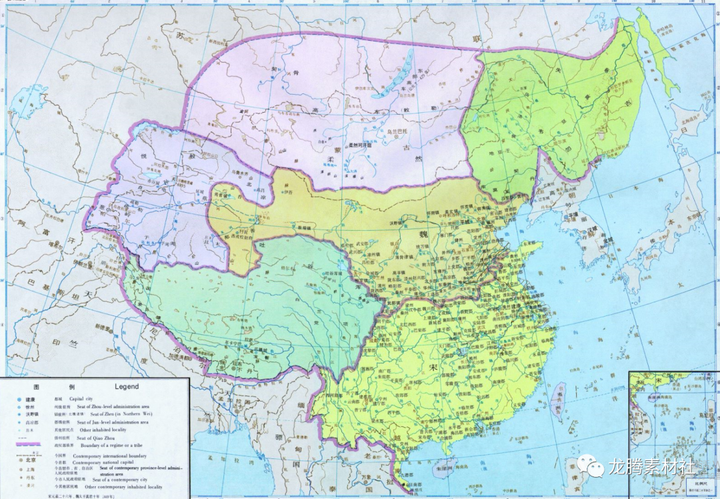 七国地图和中国地图对照 七国灭亡的顺序口诀