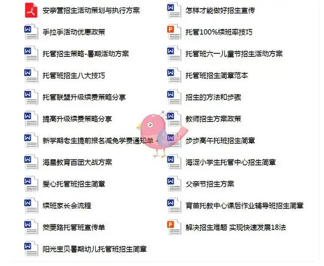 图片[12]-托管班资料大全【475套】包含开托管班用到的全部资料-中小学生半全托管班运营方案资料【】-暗冰资源网