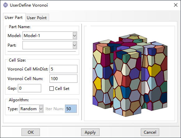一个好用的Abaqus晶体塑性模型生成插件-Voronoi模型的图32