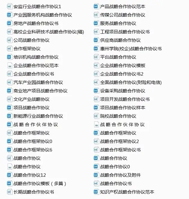 图片[21]-780套公司合作协议模版【全行业各种类】-各种专案业务渠道商务战略合作框架合同【电商热销24】-暗冰资源网