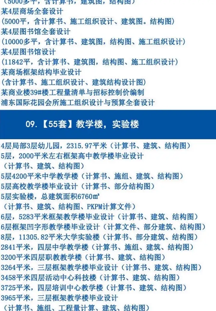 图片[8]-700+套6.88G土木工程毕业设计范本-开题报告计算书预算书建筑结构施工方案设计图纸【电商热销26】-暗冰资源网