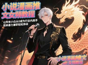 图片[1]-小说漫画推文女频教程，从0成为行业内高手，简单暴力轻松挣米-暗冰资源网