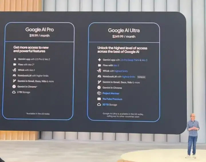 一文看懂2025 Google I/O开发者大会 - 250刀Ultra会员、Veo3、Imagen4等等全线开花。