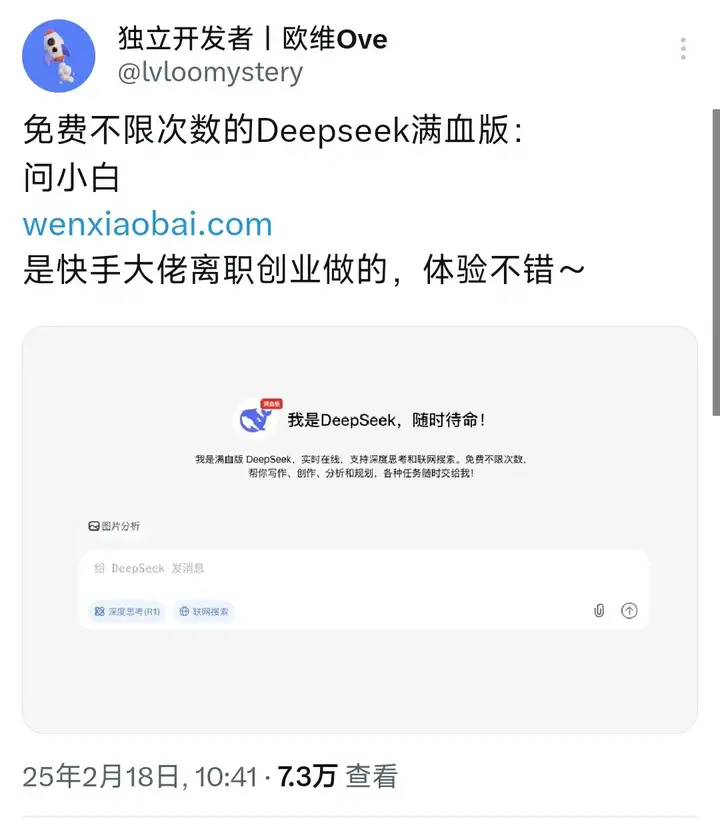 哥飞聊案例：9天新增183万访问量的 DeepSeek 套壳