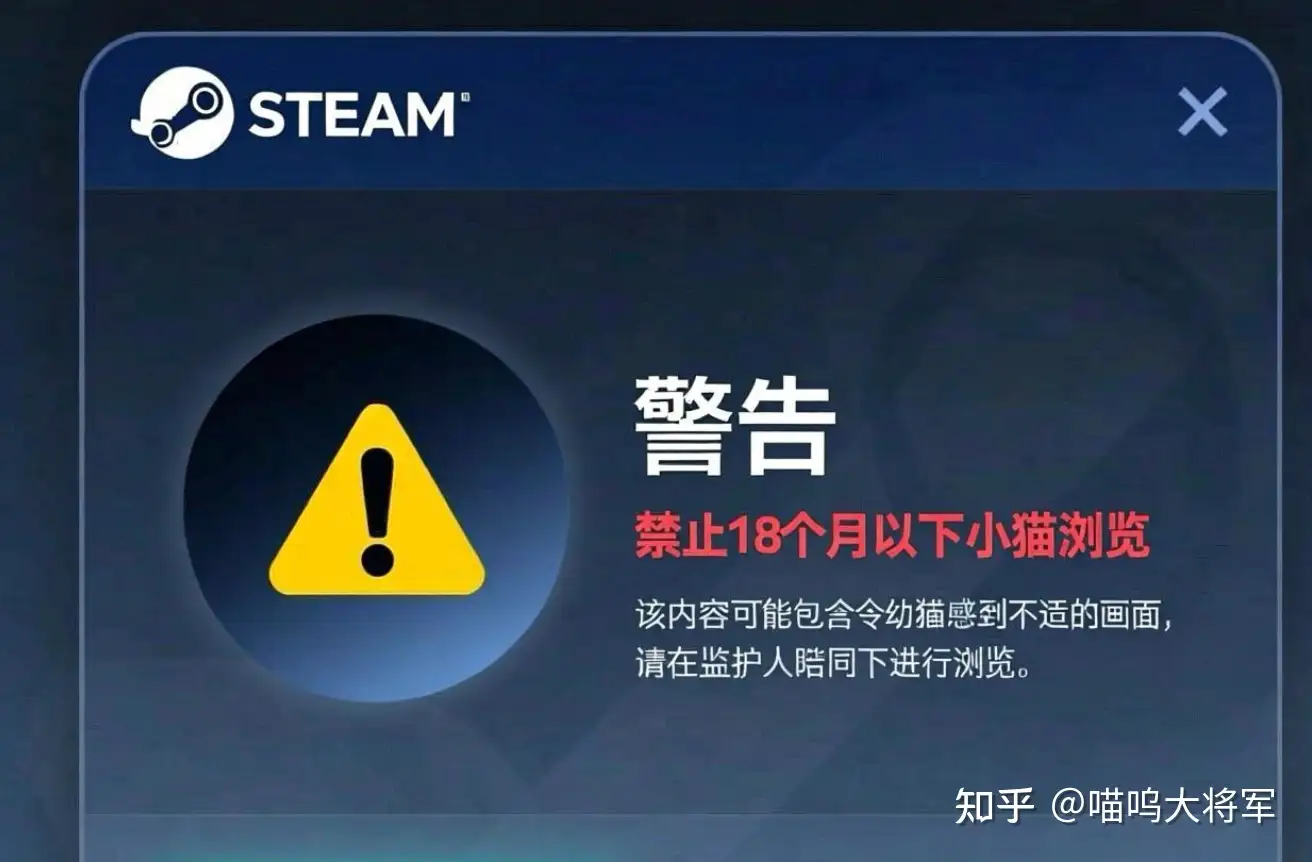 《喵喵的结合》里包含了猫咪交配动画但却没有被Steam列入成人限制级，这合理吗？