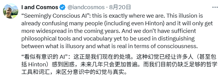 微软AI CEO警告：我们需要警惕「看似有意识的AI」