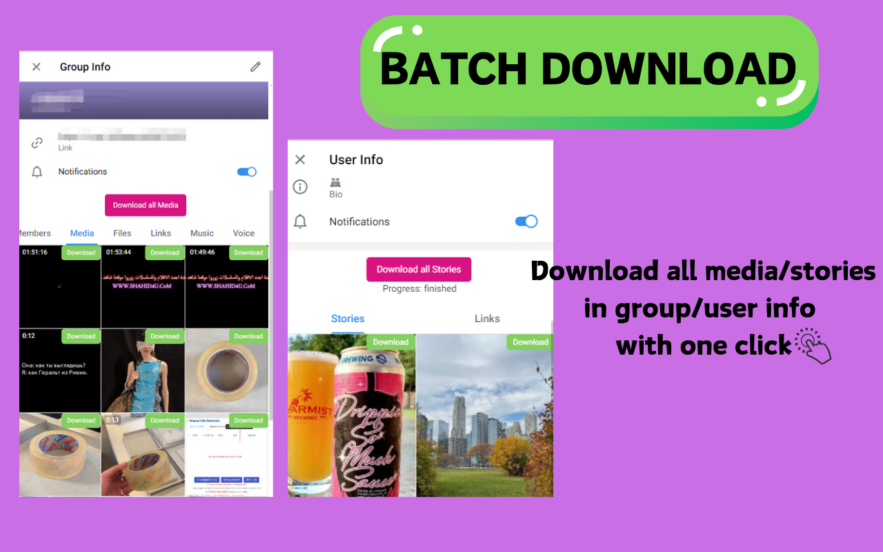 TG Downloader：一款Chrome插件，可一键下载Telegram各种资源，包括视频、