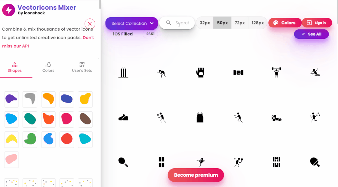 VectorIcons Mixer -  可自定义的图标集|World资源社区