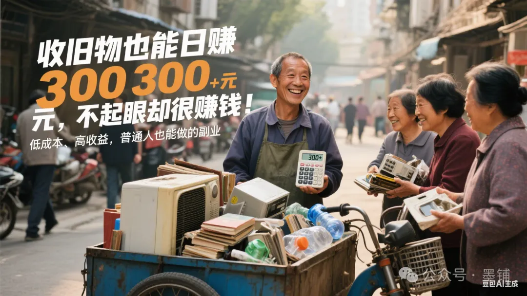 旧物回收再销售：不起眼却能日赚 300 元的副业-墨铺