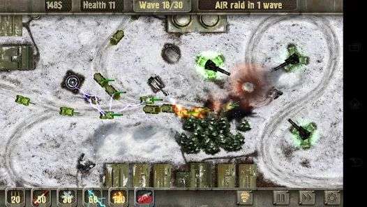 图片[4]-《战地防御HD》v1.13.5 MOD APK（无限货币版）经典塔防安卓手机游戏 - 山海之花 - 宝藏星球屋-山海之花 - 宝藏星球屋