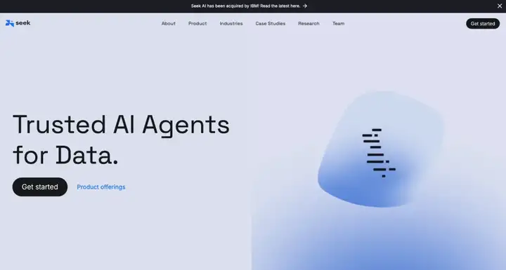 速递｜IBM未披露金额收购Seek AI，自然语言直连数据库，资源整合至Watsonx AI实验室