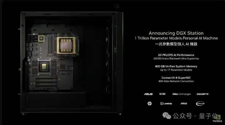英伟达新“桌面超算”800GB大内存，满血DeepSeek R1能装1个半