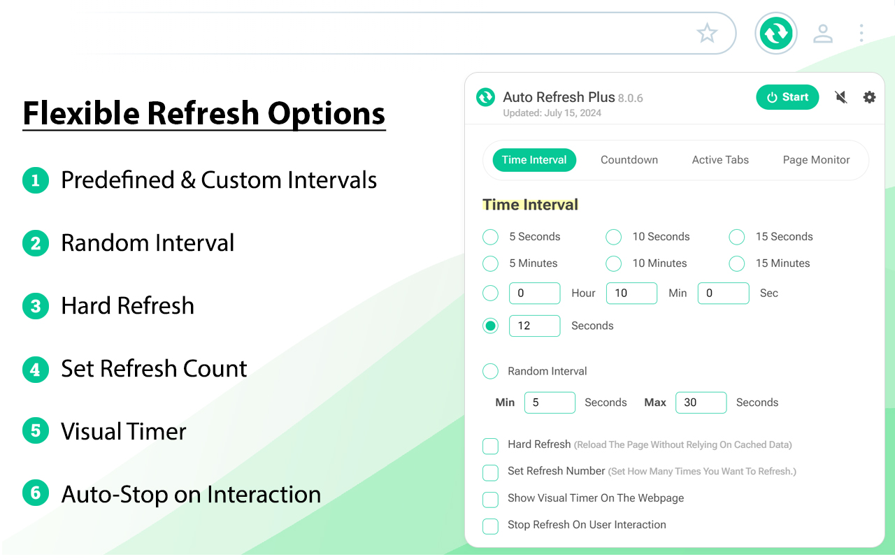 Auto Refresh Plus：一款用于自动刷新页面的浏览器扩展程序，轻松设置自定义间隔、监控网页并随时了解最新内容