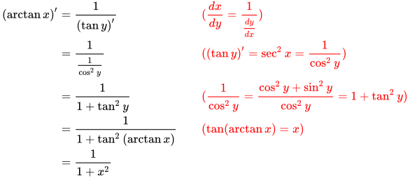 arctanx的导数是什么（16个基本导数公式）