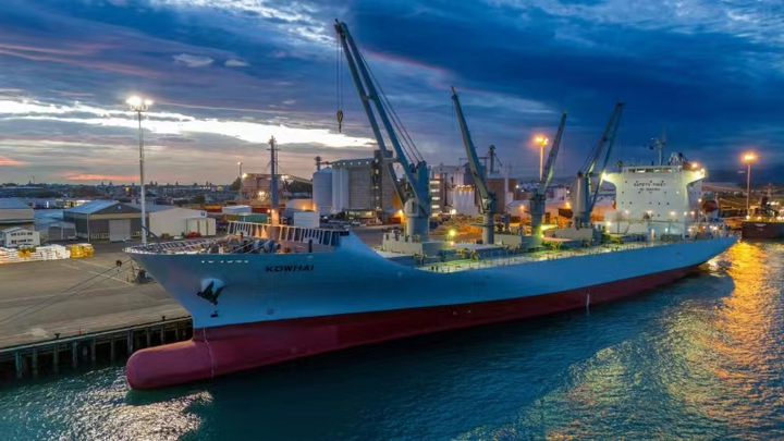 新西兰佳沛奇异果2024产季首艘包船驶向中国