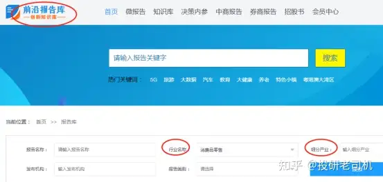 有什么网站可以看公司年报和行业数据？