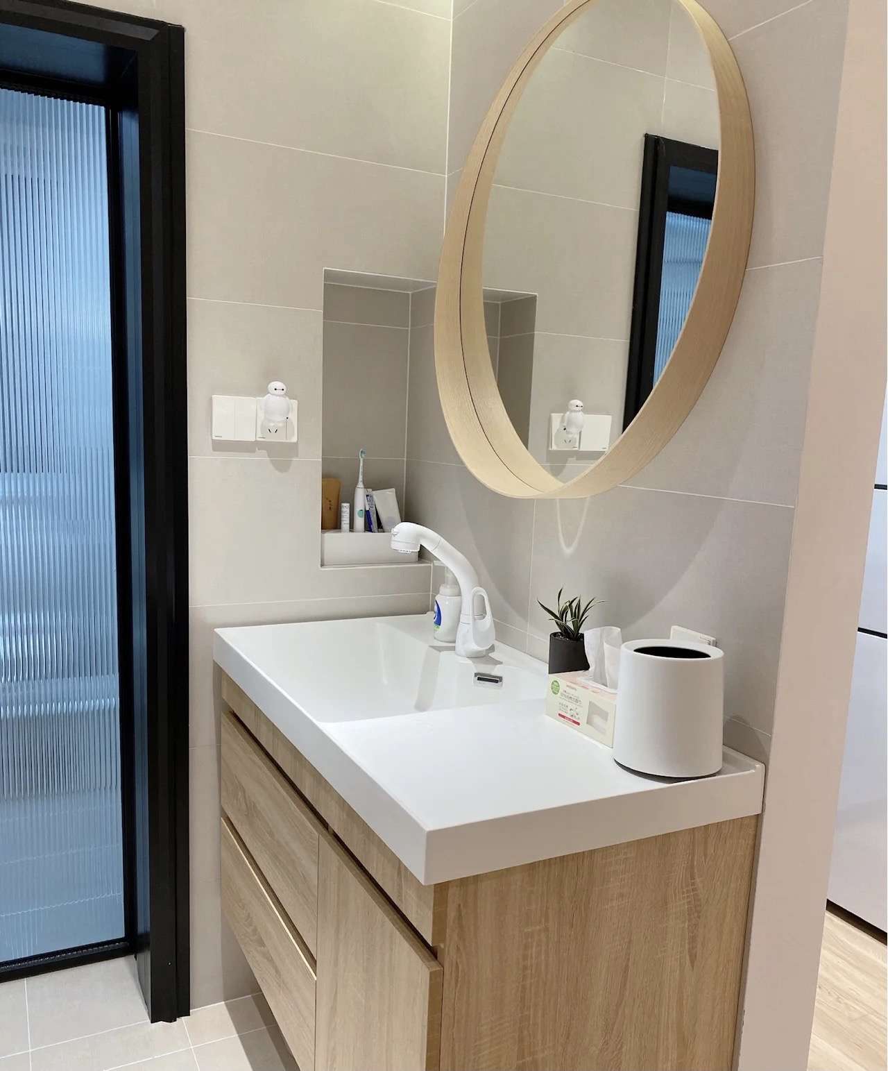 小z同学 的想法: 开放式洗手台 日式原木风 干湿分离 每一… - 知乎