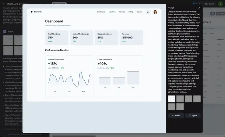 我测了Google Stitch：AI 直接出 UI 源文件，Figma 的压力不小了......