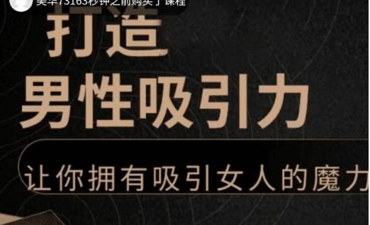 子轩《打造男性吸引力》拥有快速吸引女人的魔力