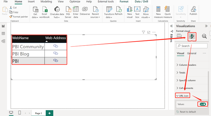 Power BI：如何在报告中使用超链接？