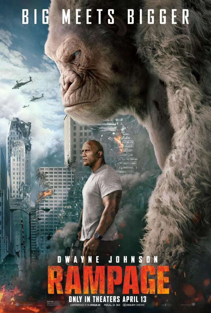 如何评价电影「狂暴巨兽 Rampage」?