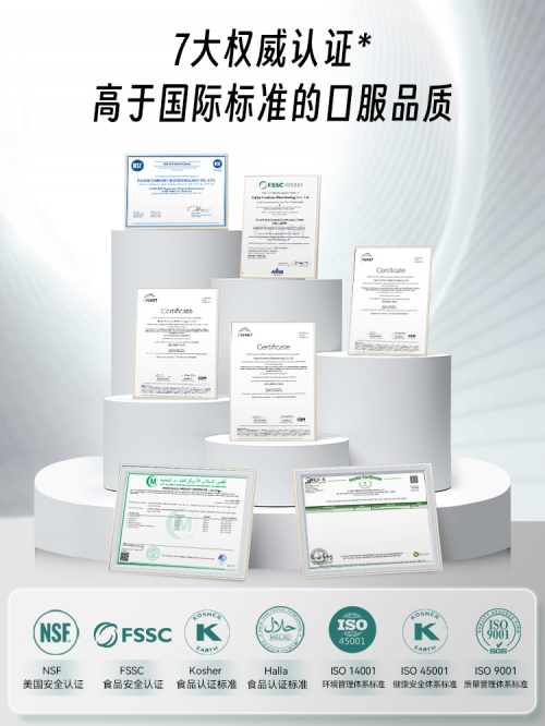 益活新AKGpro安全吗?天然发酵技术+七大权威认证,为安全抗衰护航