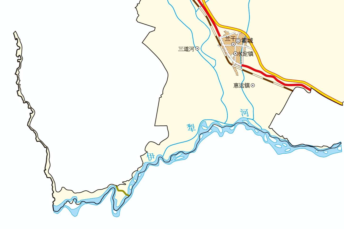 呆丸刺使 的想法: #地理 翻开新疆霍城县地图,你会发现在西… - 知乎