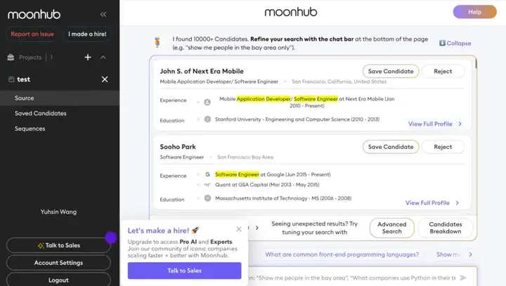 Z Product｜AI招聘革新者Moonhub：斯坦福华裔女CEO获1440万美元融资，精准匹配人才新方案