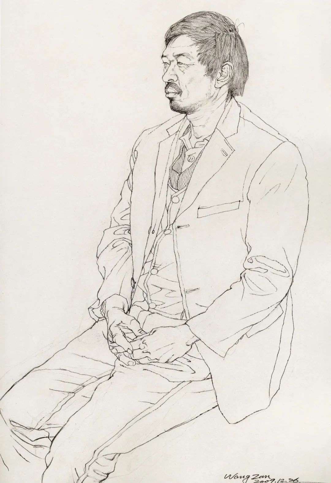 stephanie 的想法: 数位美院老师的人物线描 | 中国传统绘画