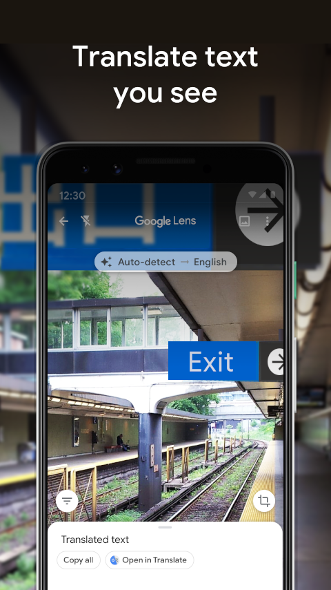 已经把「出口」翻译成了「Exit」