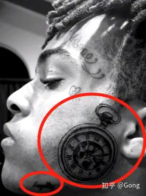 xxxtentacion都有哪些纹身