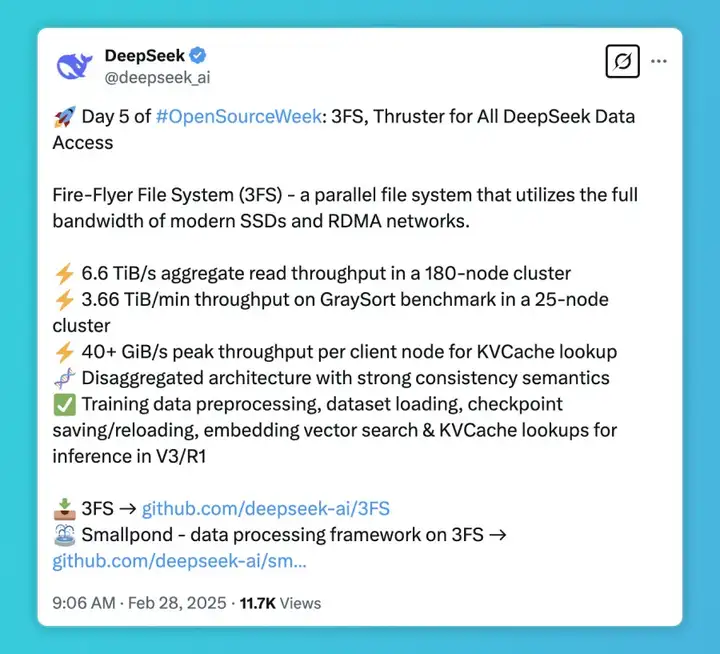 一文详解：DeepSeek 第五天开源的 3FS 文件系统