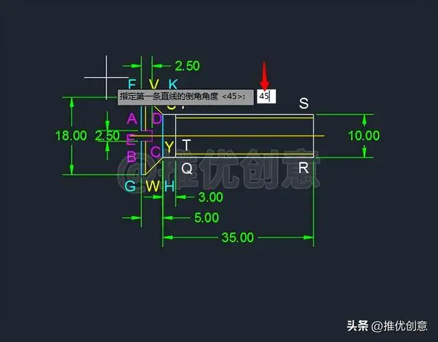 开槽沉头螺钉画法（工程制图开槽沉头螺钉画法）