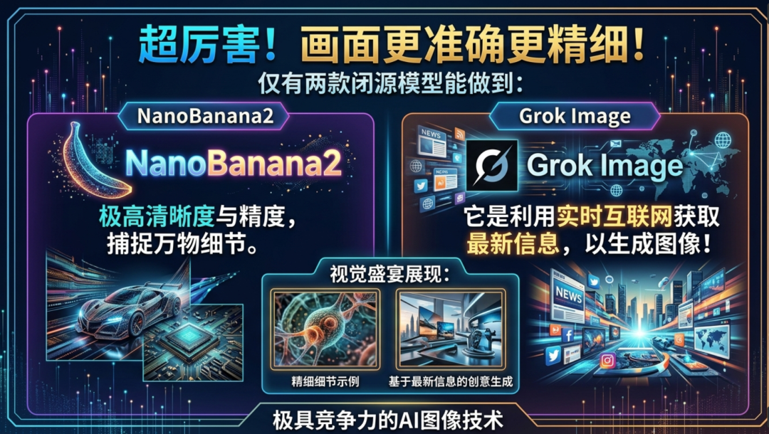 很强！图像更精准更细节！这个案例只有两个闭源模型能做到：NanoBanana2和grok image，实时联网获取最新信息进行图像生成！